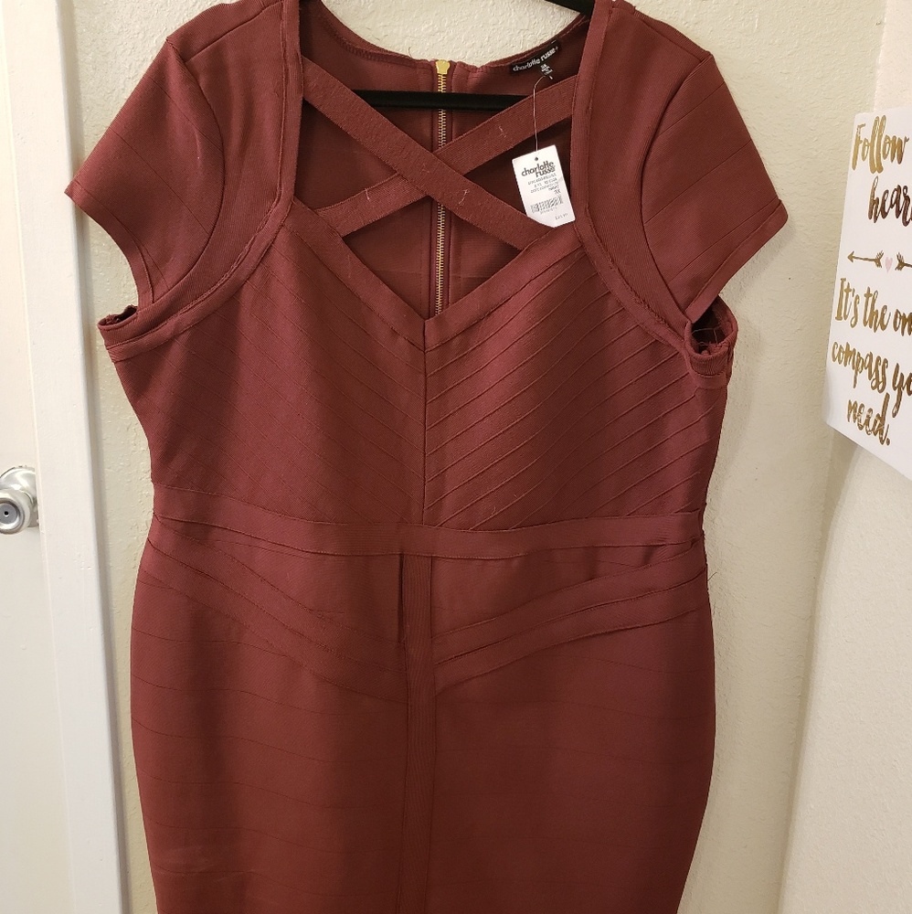 Plus size bandage dress